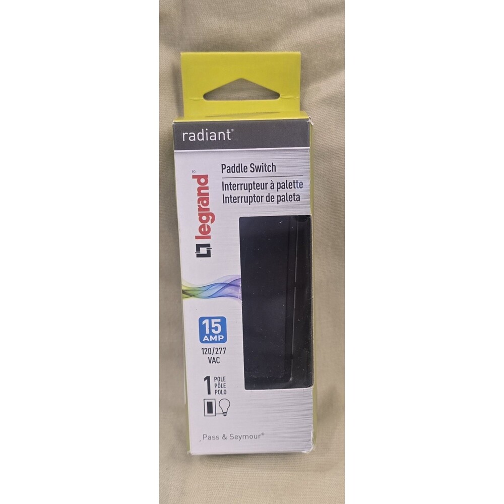 Legrand radiant TM870DBCC10 15 Amp Rocker Wall Switch, Dark Bronze 1 Pack